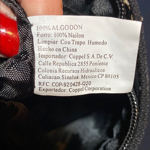 Black Shoulder Bag white stitching - Picture 5 of 9